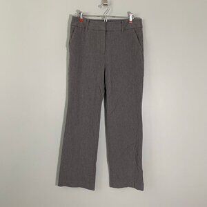 Talbots Newport gray straight leg cotton stretch‎ casual career dress pants